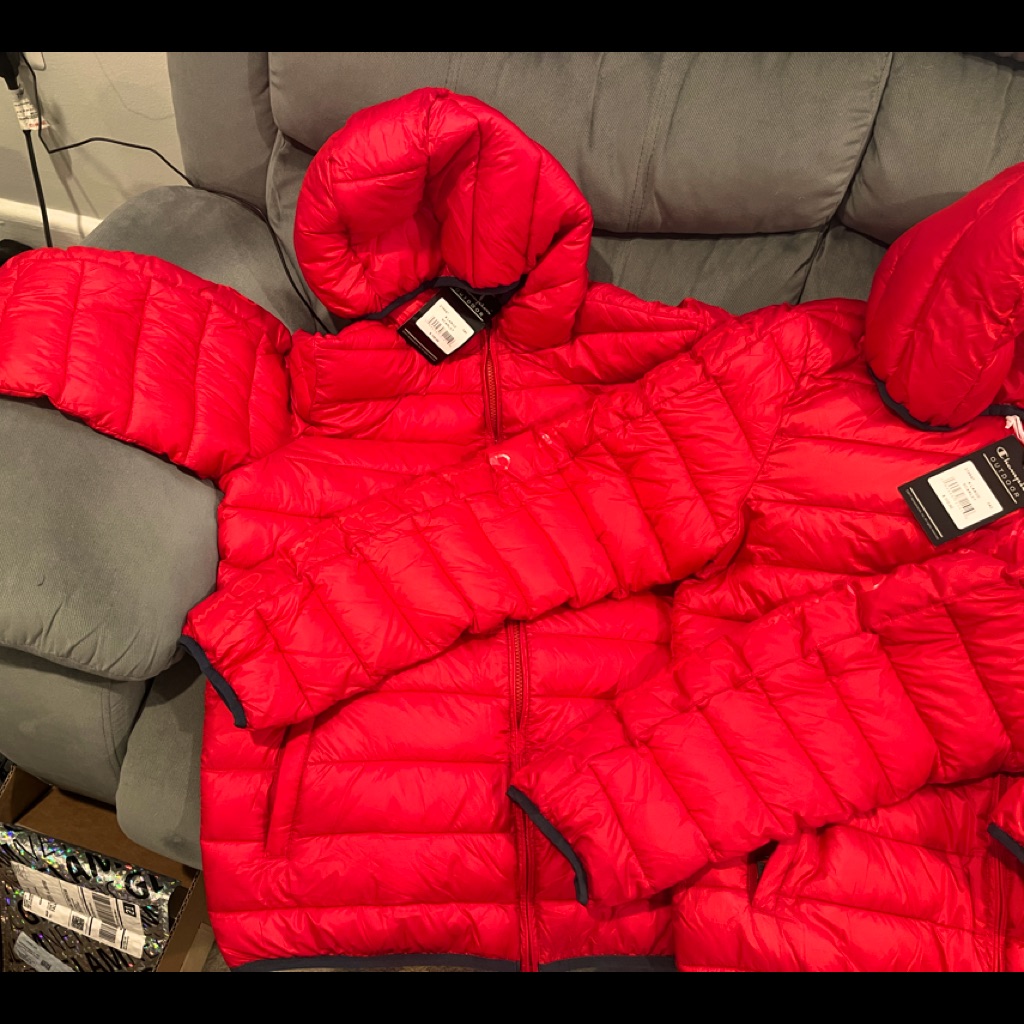 Brand New Champion Winter Puffer Coats Each Is Xl